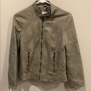 Super Cute Gray Jacket (faux leather)
